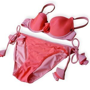 💖 La Vie en Rose Aqua Bikini Swim Set 👙